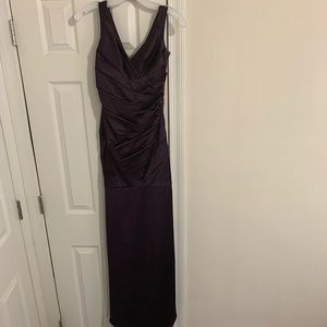David’s Bridal Plum Bridesmaid Dress